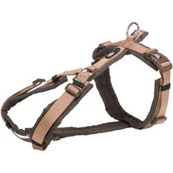 TRIXIE Premium Trekking Geschirr, XL: 80–97 cm / 25 mm, karamell / haselnuss