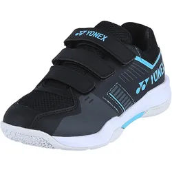 Yonex Badmintonschuhe Strider Flow 2025 (Klettverschluss) schwarz/blau Kinder