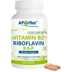 APOrtha® Vitamin B2 - Riboflavin 50 mg R-5-P Kapseln 120 St