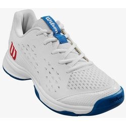 Wilson Tennisschuhe Rush Pro L Allcourt 2024 weiss/blau Kinder