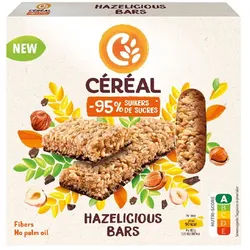 Ceral Hazelicious - Müsliriegel mit Haselnüssen, Zartbitterschokolade und Reismehl