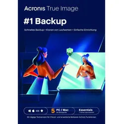 Acronis True Image Essentials 2026, 5 Geräte - 1 Jahr, Download