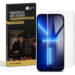 2x 9H Nano-Glass für iPhone 13 Pro Max FULL COVER 3D KLAR Anti-Shock Anti-Bruch Anti-Stoß Anti-Schmutz Panzernanoglas Displayschutz Schutzfolie Panzerfolie Panzerglas Screen-Protector