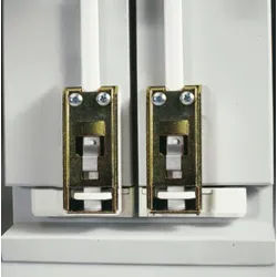 ABUS DSB550/650 Doppelschließblech für Fenster-Stangenschloss braun