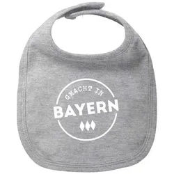 Bavariashop Lätzchen Lätzchen "Gmacht in Bayern" grau