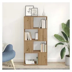 vidaXL TV-Schrank 60 x 24 x 125,5 cm TV Stand Artisan Eiche Engineered Wood 60 cmx24 cmx braun