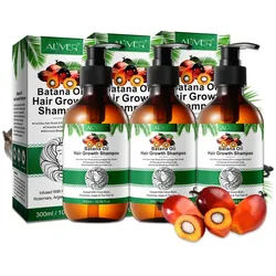 ALIVER Haarshampoo Batana mit Rosmarin Haarwachstum Kopfhaut Pflege anti Haarausfall, 3-tlg., Anti-Frizz, Entwirrend, Feuchtigkeitsspendend