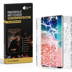 2x Panzerfolie für Samsung Galaxy S10 Plus FULL COVER Displayschutzfolie KLAR FB