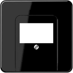 Jung CD569TSW Abdeckung für TAE-Anschlussdosen 1-fach, Thermoplast, Serie CD, schwarz