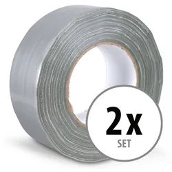 Stagecaptain DT-4850G-PRO Gewebeband Klebeband Gaffa Tape 50m 2er Pack Grau