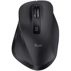 TRUST Fyda Rechargeable Wireless Comfort Mouse schwarz, ECO zertifiziert, USB
