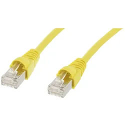 Telegärtner Telegärtner 100008466 RJ45 Patchkabel CAT 6a S/FTP 3.00 m Gelb Flammwi Netzkabel, (300.00 cm) gelb