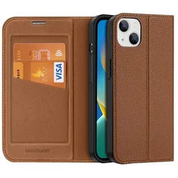 Skin X2 Case for iPhone 14 Plus Magnetic Flip Cover Brown