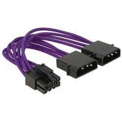 Delock 83703, EPS (8-pin), 2 x Molex (4-pin), Männlich, Weiblich, Gerade, Gerade
