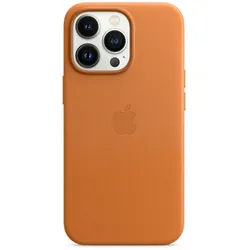 Apple Leder Case mit MagSafe (iPhone 13 Pro) Goldbraun