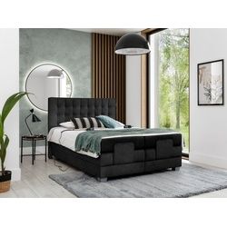 yourhouse24 Boxspringbett Play Hotelbett elektrisch verstellbare Liegefläche Kontinentales Bett schwarz