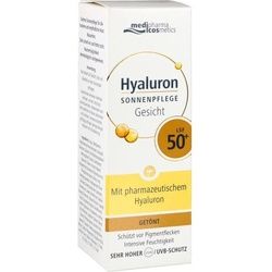 Hyaluron Sonnenpflege Gesicht getönt LSF 50+