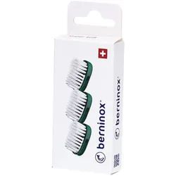 Berninox® 3 x Ersatz-Bürstenköpfe Atlantikgrün Super Soft