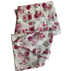 Ramona Lippert Stoff 3 m Stoff Meterware Trachtenstoff ecru mit Blumenprint