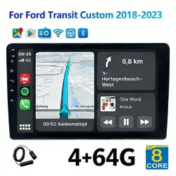 A-Sure 8-Core 4+64 Android 15 Carplay Radio Für Ford Transit Custom 2018-2023 Autoradio (Digitalradio (DAB), FM, AM, 1280*800 IPS Screen/8-Core CPU)