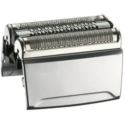 Trade-Shop Ersatzscherfolie passend für Braun 81538573 81539800 81539801 81539802 81640350, Doppelscherfolie mit Rahmen und Klingen / Ultra-gründlich silberfarben