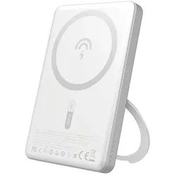 K28S 20W PD 5000mAh Powerbank with MagSafe and Stand - Silver Powerbank (Akku) - silber - 5000 mAh