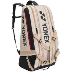 Yonex Racketbag Gearlogic Racquet (Schlägertasche, 3 Hauptfächer, Schuhfach) 2026 beige 9er