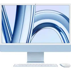 Apple iMac 24'' iMac (24 Zoll, Apple Apple M3 M3, 10-Core GPU, 8 GB RAM, 256 GB SSD) blau