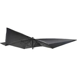 Mendler Ersatz-Bezug für Luxus-Sonnenschirm HWC-A37, Sonnenschirmbezug Ersatzbezug, 3x3m (Ø4,24m) Polyester ~ anthrazit