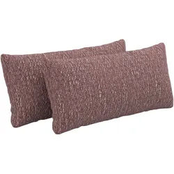 Sit & More Zierkissen , Aubergine , Textil , 2-teilig , Uni , Füllung: Polyester , rechteckig , 60x30 cm , Goldenes M, Oeko-Tex® Standard 100, Made in Europe, DGM-Klimapakt , Heimtextilien, Wohntextilien, Kissen, Zierkissen