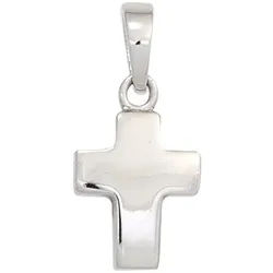 JOBO Kreuzanhänger Anhänger Kreuz, 925 Silber silberfarben