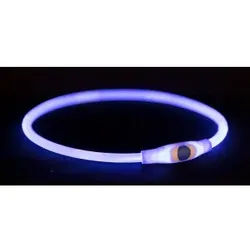 Flash Leuchthalsband 65 cm blau für Hunde 2 Stück
