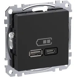 Elso WDE003983 USB Ladestation, 2,4 A, Typ A + C, Exxact, anthrazit matt