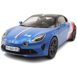 Norev Modellauto Alpine Renault A110 S Sidetrack 14 2021 blau schwarz, Maßstab 1:18 blau