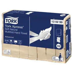 Tork Papierhandtücher »Xpress® Soft Natural Advanced« für H2 2-lagig natur I-Falzung beige, 21.3 cm