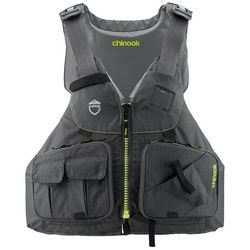 NRS Schwimmweste NRS Angler-Schwimmweste Chinook Fishing PFD Dunkelgrau, L/XL grau L/XL