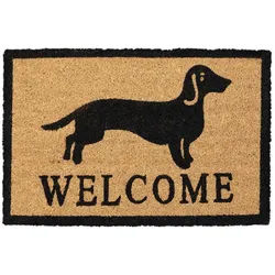 Relaxdays KOKOS-FUßMATTE , Textil, Kunststoff , 60x40 cm , Teppiche und Böden, Schmutzfangmatten, Fußmatten