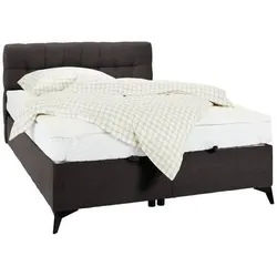 Boxbett in Dunkelgrau ca. 140x200cm
