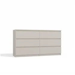 Raumhirsch Furniture Kommode Sideboard 140 cm breit (Maße 40 x 140 x 75 cm, 6 Schubladen), verschiedene Farben 138 cm x 75 cm x 40 cm