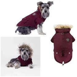 Canada Pooch Hundemantel Canada Pooch Hundemantel Alaskan Army Parka Winterparka Hunde Rot Gr.