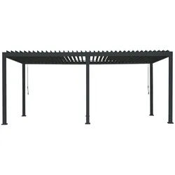 Gardenson Pergola , Metall , 600x250x300 cm , Europäischer Sicherheitsstandard , Sonnenschutz, Pavillons