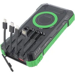 Powerbank Outdoor, Li-ion, 20.000mAh, Fast Charge, green
