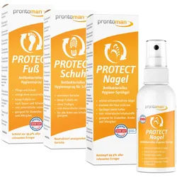 Prontoman Sparset Protect - das rund um den Fuß Fußspray 200 ml Unisex