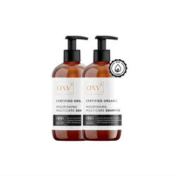 oxy8 Naturkosmetik Nourishing Multicare Shampoo - Sparset 2er Packung 500 ml Unisex