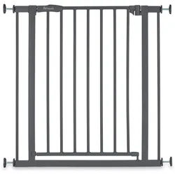 Hauck Türschutzgitter , Grau , Metall, Kunststoff , 75 - 80x77 cm , Verlängerung erhältlich , Babysicherheit, Treppenschutzgitter