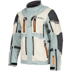 Klim Adventure Rally Gore-Tex Enduro Motorrad Textiljacke, grau-grün-orange, Größe XL für Männer