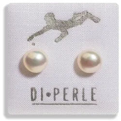 Adelia ́s Paar Ohrstecker Damen Perlenschmuck 925 Silber Süsswasser Perlen Ohrstecker, Damen Perlenschmuck weiß