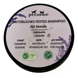Petsome Natürliches Festes Shampoo mit Aktivkohle für Hunde und Katzen Seife 1 St