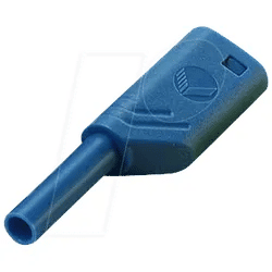 MST SWS-30 BL - Turmstecker, 2 mm, blau, gesichert
