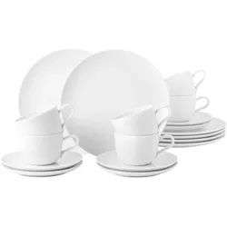 Seltmann Weiden LIBERTY weiß 003 uni Kaffeeservice 18 teilig